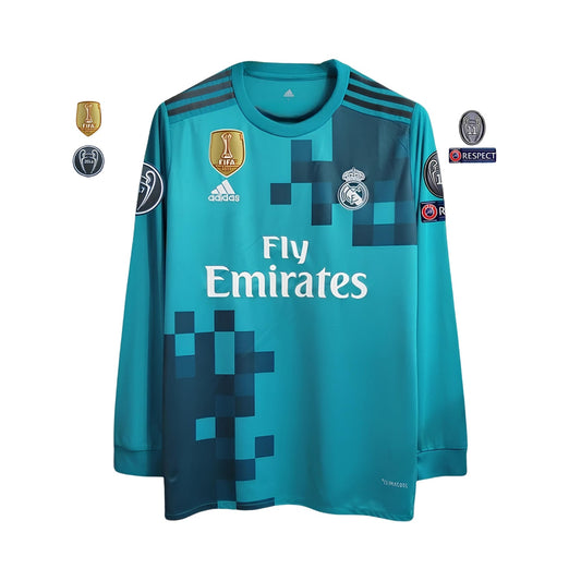 Real Madrid Terceiro 17/18 - Liga dos Campeões - Manga Comprida