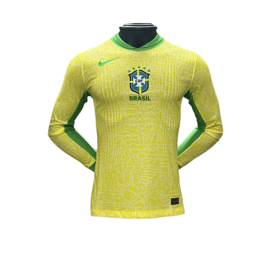 Brasil Principal 24/25 - Manga Comprida - Versão Jogador