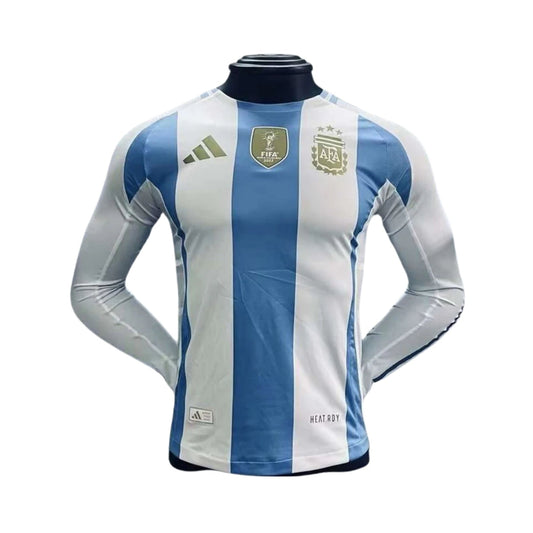 Argentina Principal 24/25 - Manga Comprida - Versão Jogador - Copa América 2024