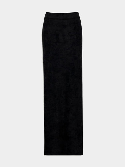 Velvet Maxi Skirt