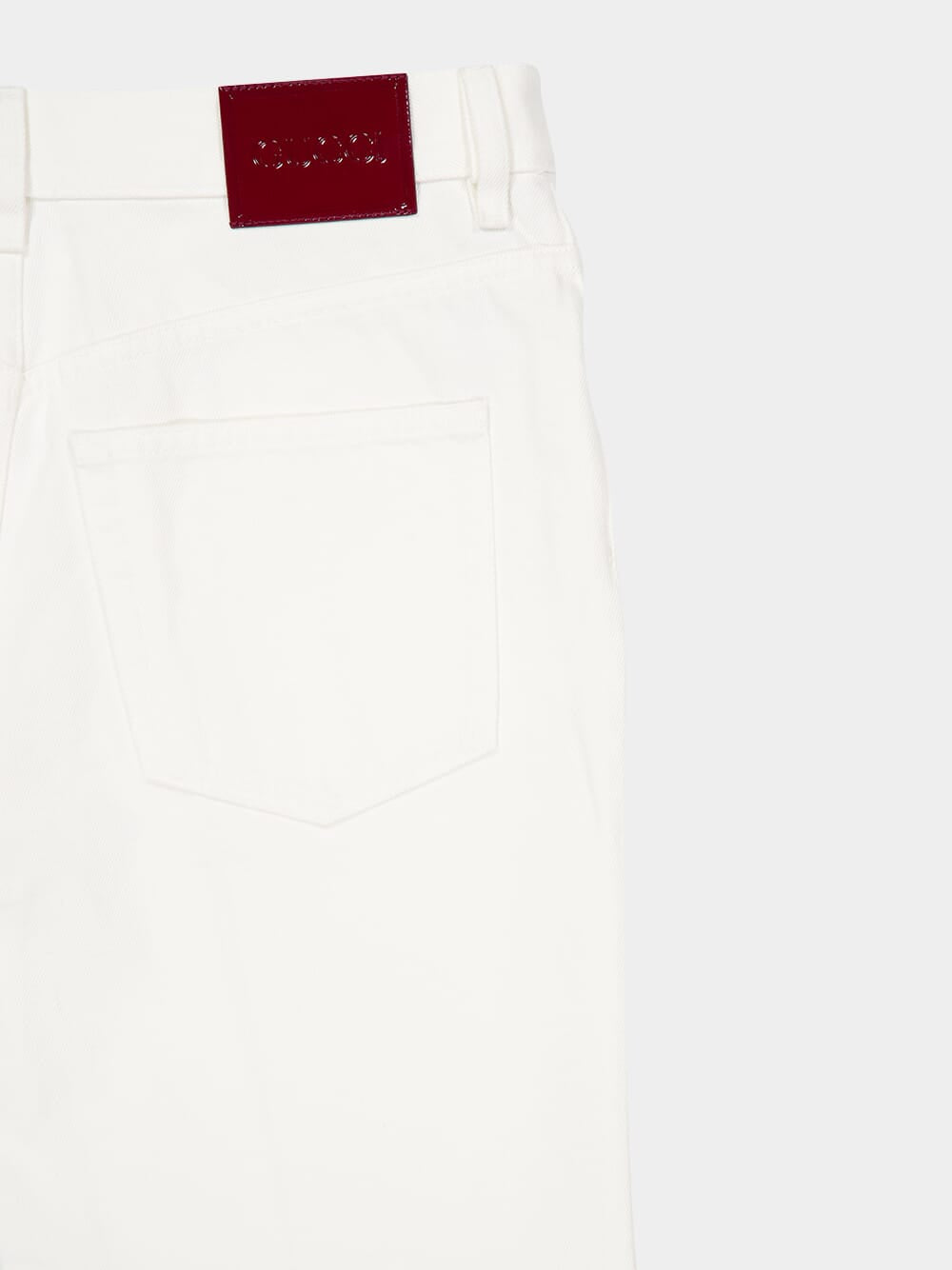 White Flared Trumpet Jeans