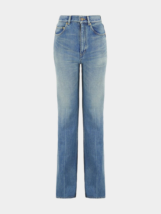 70's High-Waisted Flared Jeans