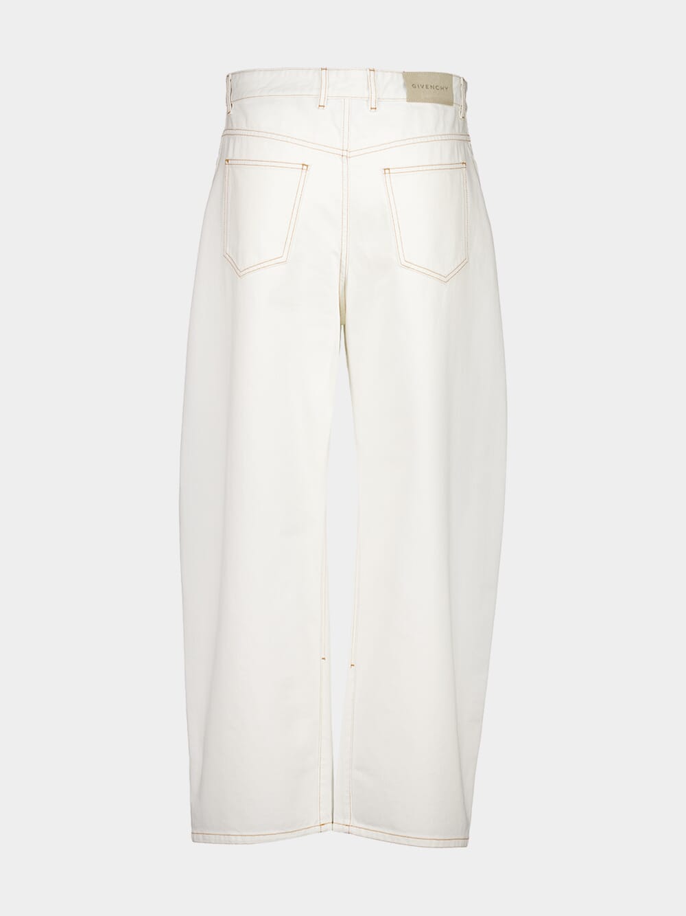 White Relaxed Fit Denim Jeans