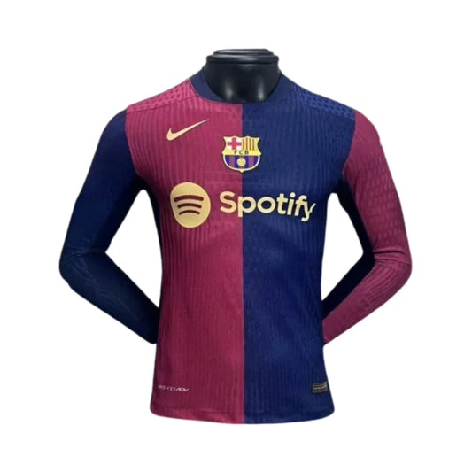 Barcelona Principal 24/25 - Manga Comprida - Versão Jogador