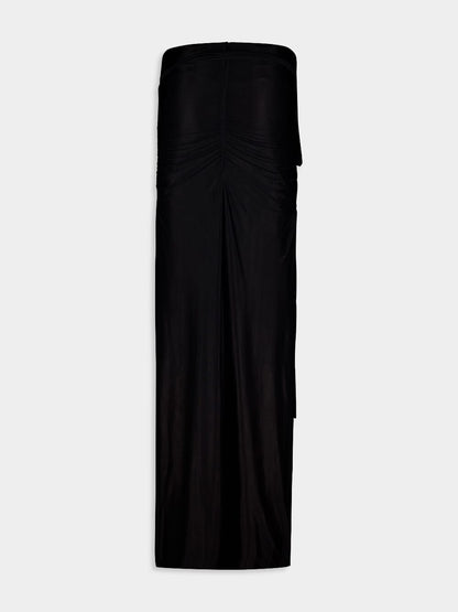 X KIM Belted Jersey Skirt
