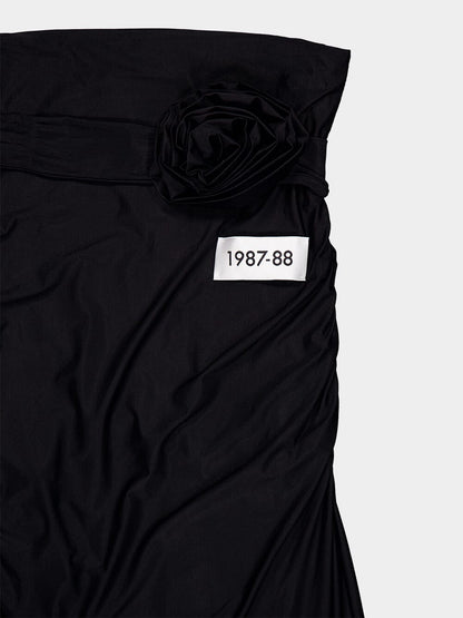 X KIM Belted Jersey Skirt