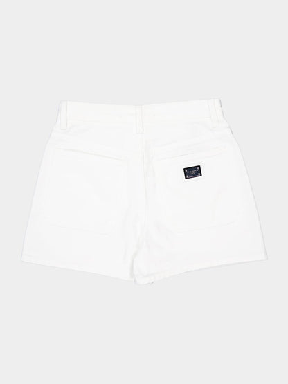 White Denim Shorts