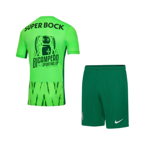 Kit de Criança - Sporting Terceiro 24/25 - Edição Bicampeão