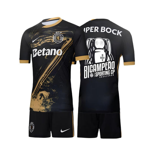 Kit de Criança - Sporting Edição Especial 24/25 - Edição Bicampeão