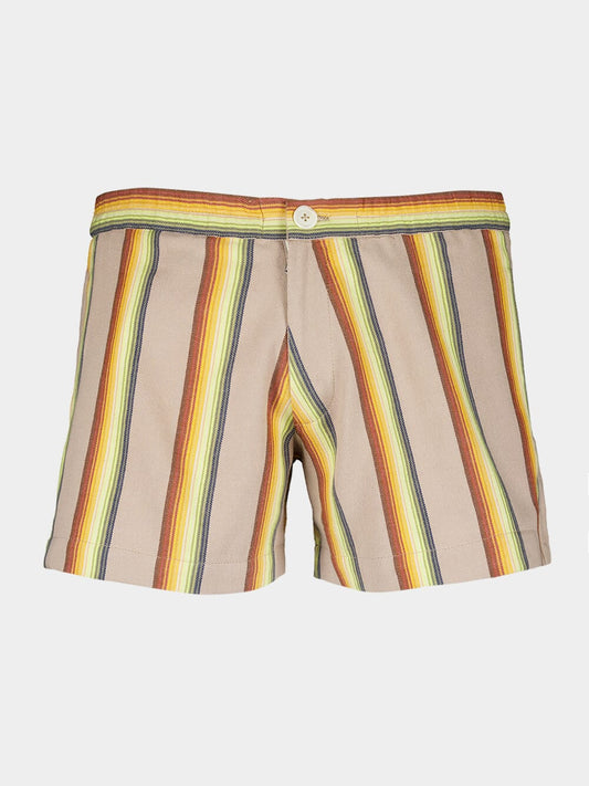 Striped Cropped Shorts