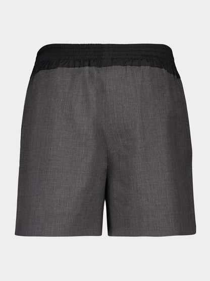 Ardesia Grey Superfine Wool Shorts