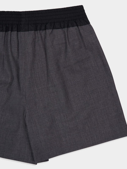 Ardesia Grey Superfine Wool Shorts
