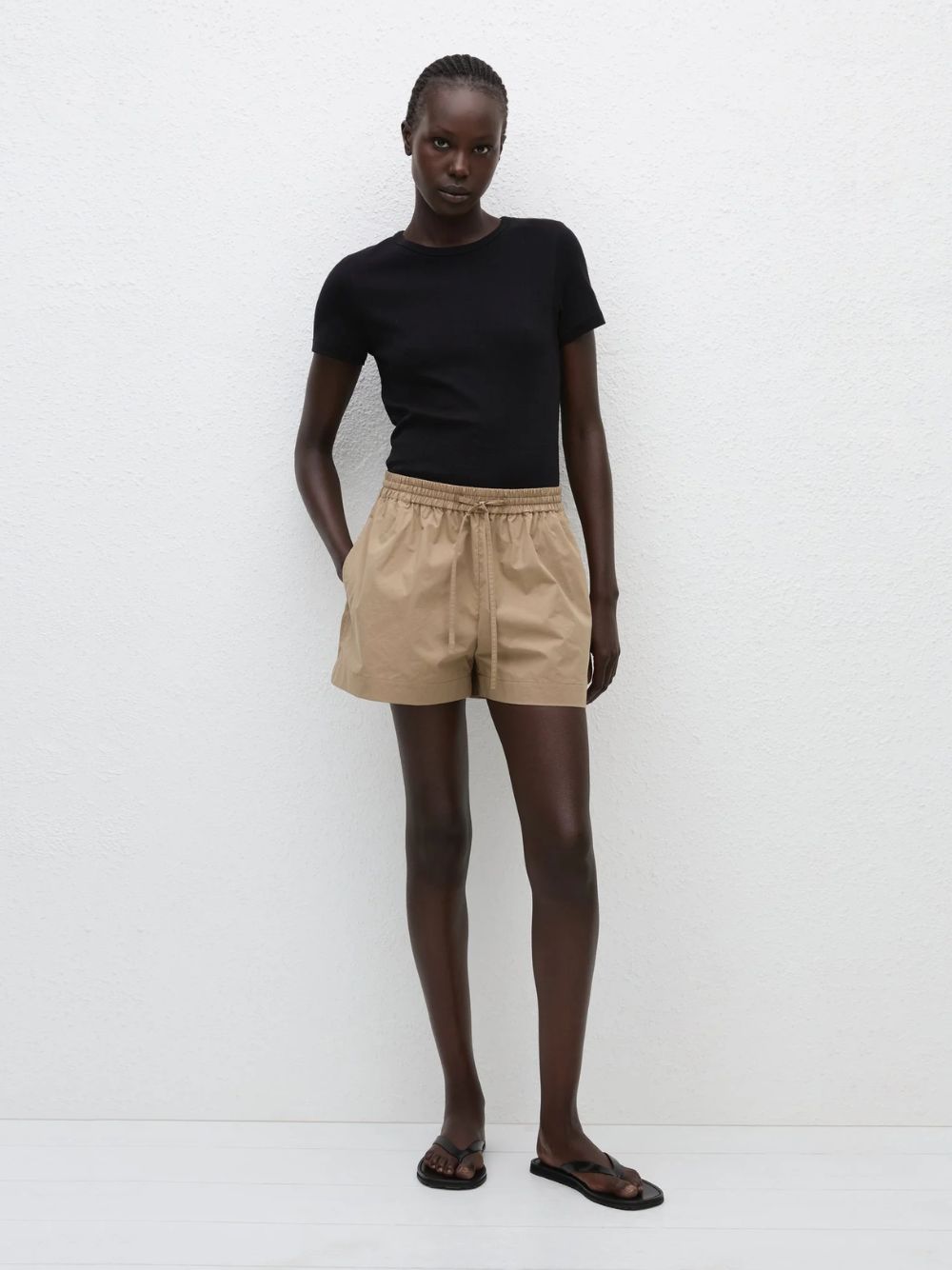 Stone Beige Relaxed Shorts