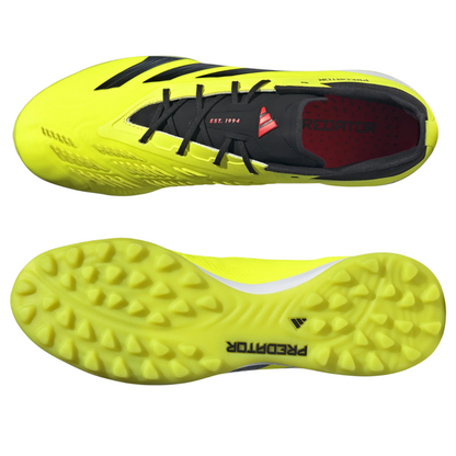 Chuteira Society Adidas Predator 24 Lowcut Elite TF Energy Citrus