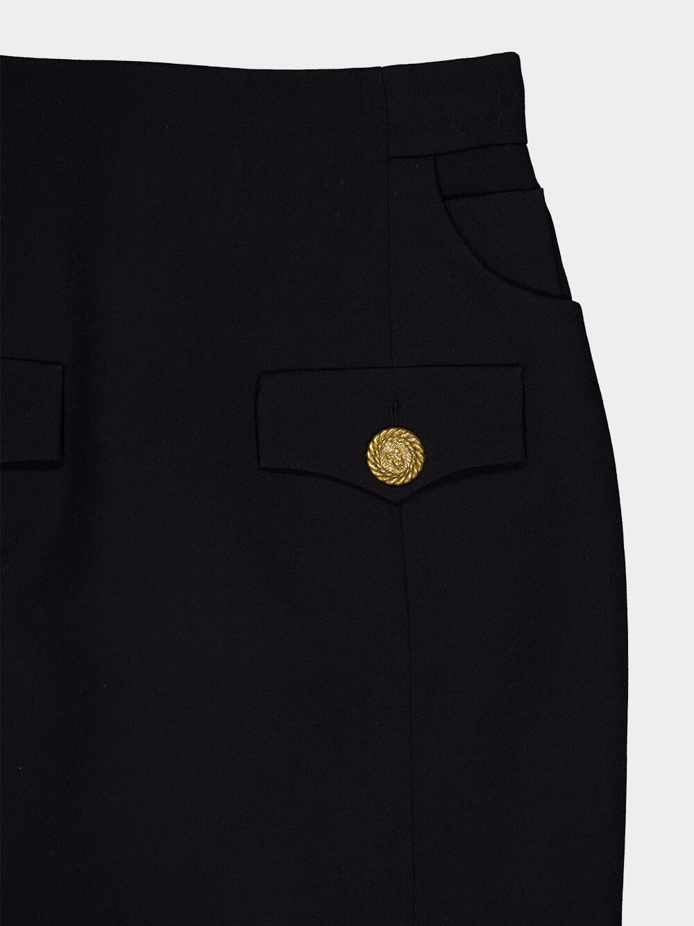 Virgin Wool Mini Skirt