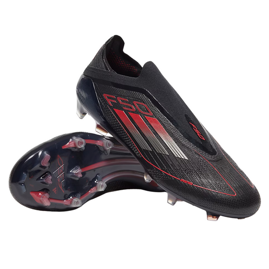 Chuteira de Campo Adidas F50 Elite FG Laceless Stealth Victory