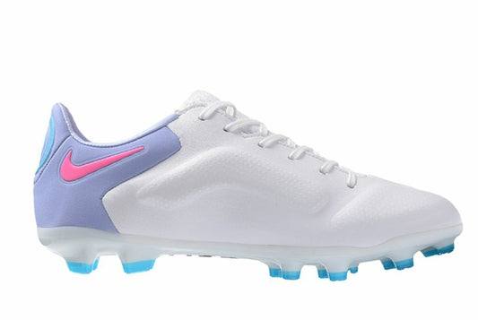 Chuteira de Campo Tiempo Legend 9 FG Elite - Branco Preta e Azul