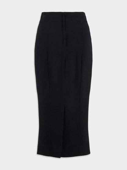 Virgin Wool Pencil Skirt