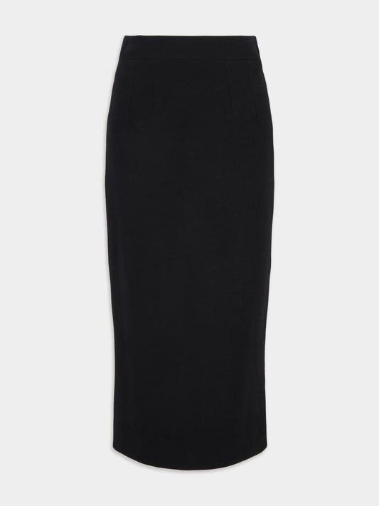 Virgin Wool Pencil Skirt