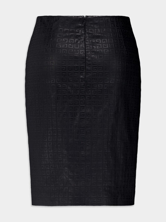 4G Leather Skirt