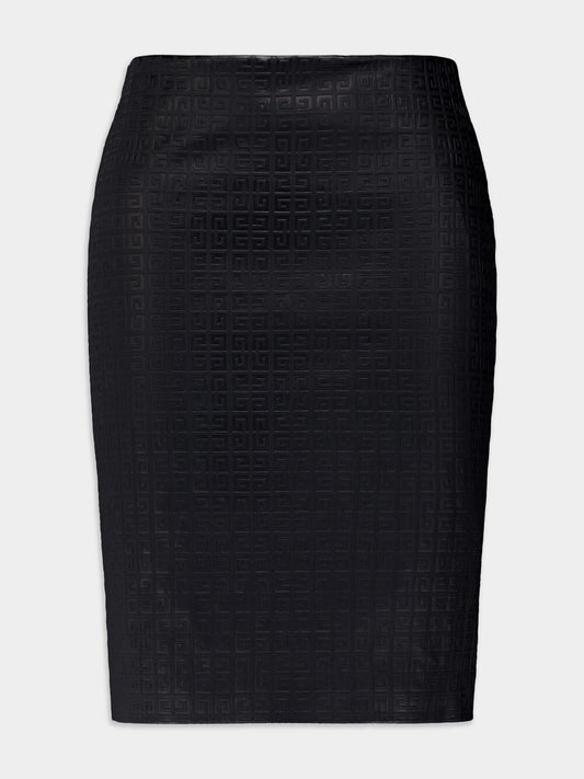 4G Leather Skirt