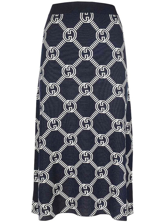 Wool Midi Skirt