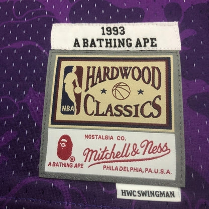 Regata Los Angeles Lakers BAPE X Mitchell & Ness 1993 Roxa