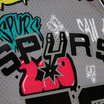 Regata San Antonio Spurs Grafite Sticker David Robinson 1998/99
