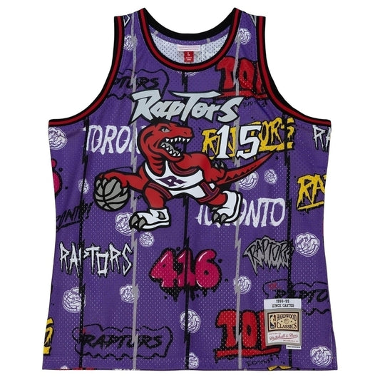 Regata Toronto Raptors Grafite Sticker Vince Carter 1998/99