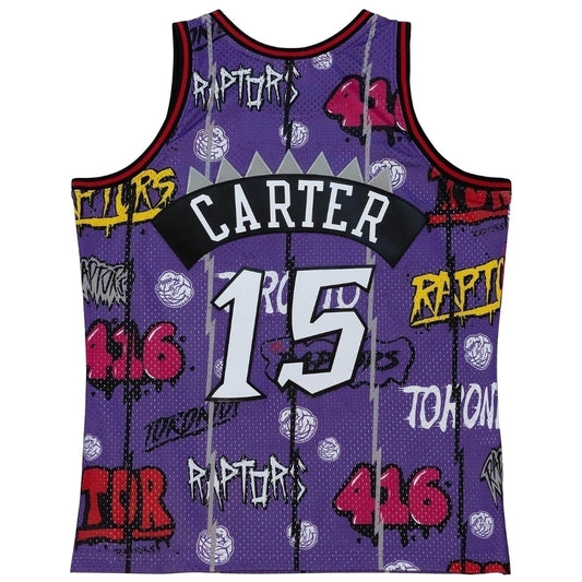 Regata Toronto Raptors Grafite Sticker Vince Carter 1998/99