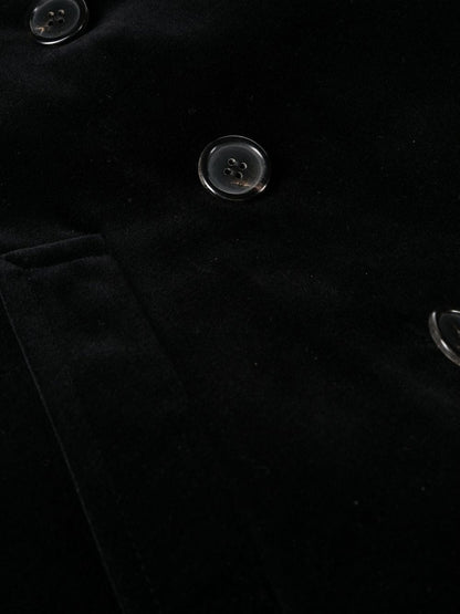 Velvet peacoat