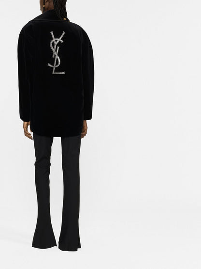 Velvet peacoat